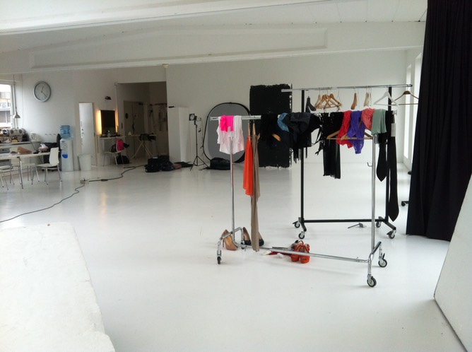 Backstage studio shot